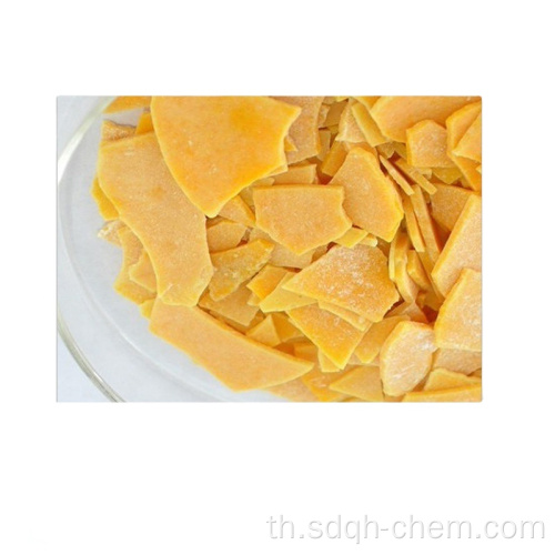 เกล็ดโซเดียมไฮโดรซัลไฟด์สีเหลืองขายดี 70%